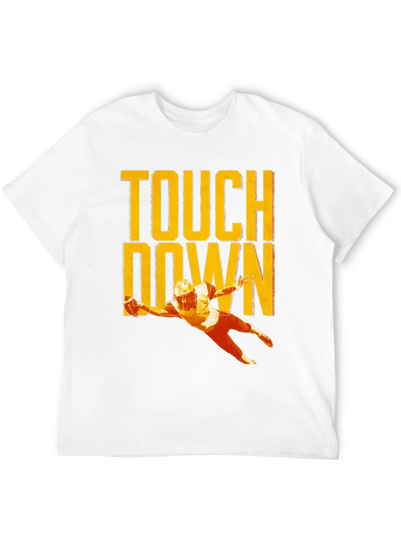 Black Touchdown Football T-Shirt, Black view 12