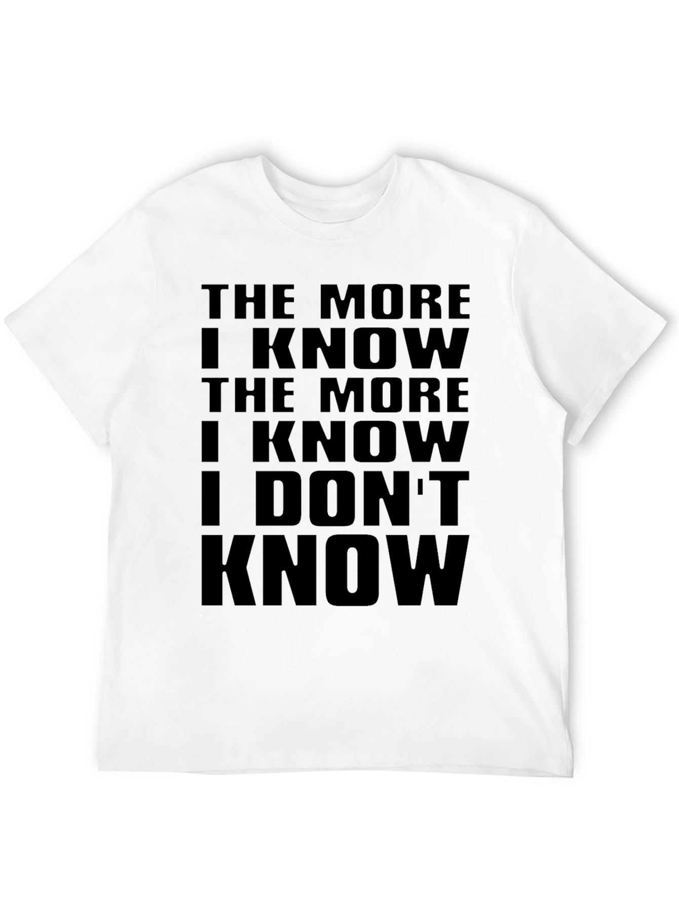 Black The More I Know Graphic Tee - Black view 12