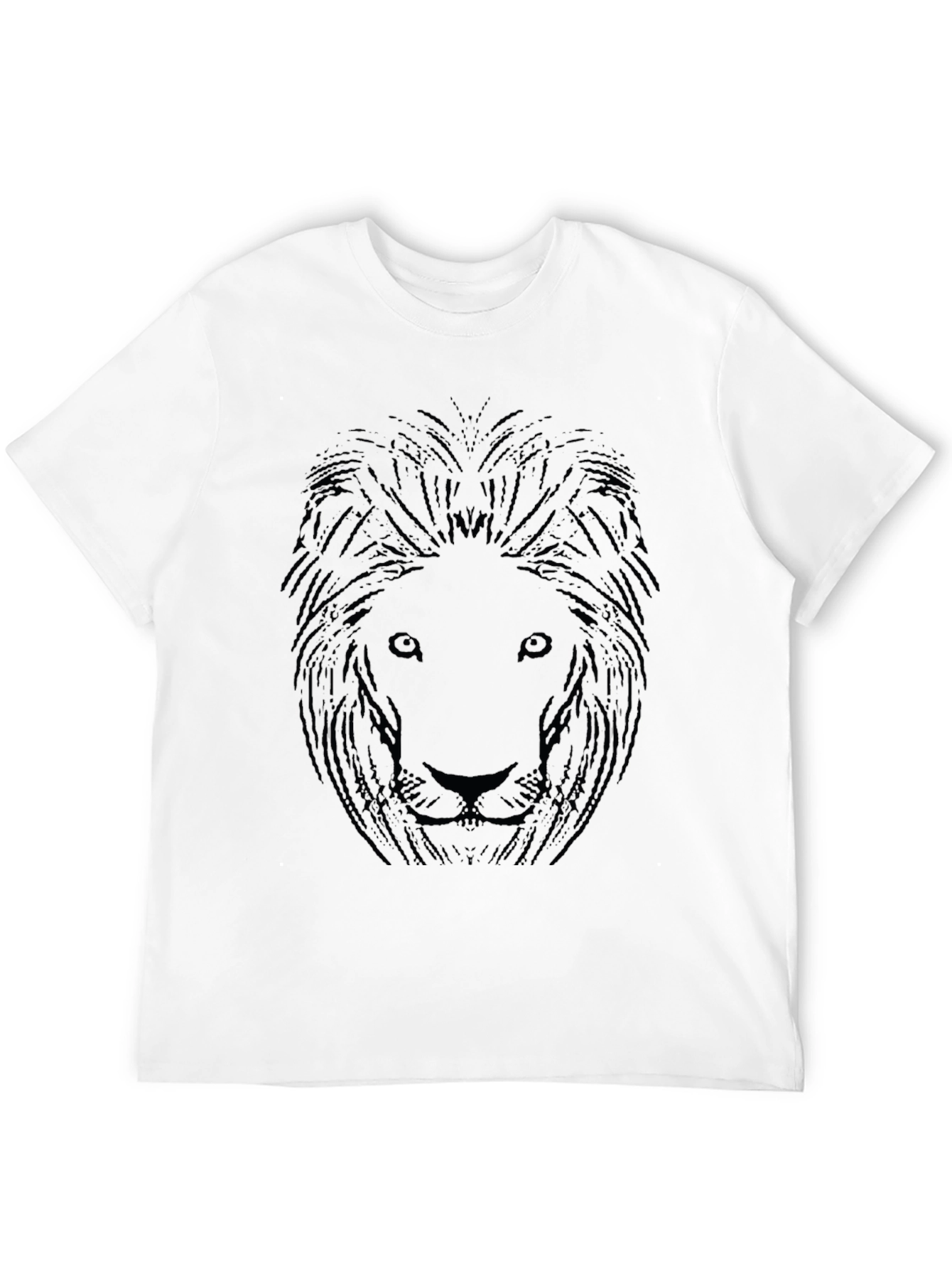 Black Lion Graphic Black T-Shirt for Men view 12