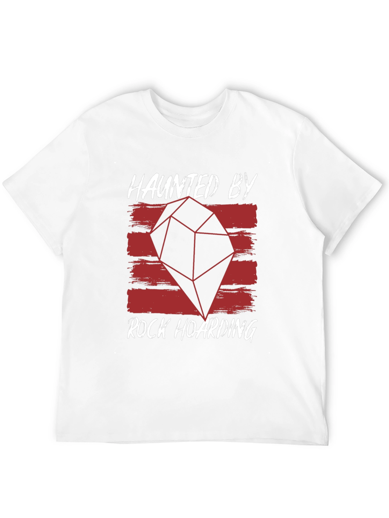 Black Haunted By Rock Hoarding Graphic Tee view 12