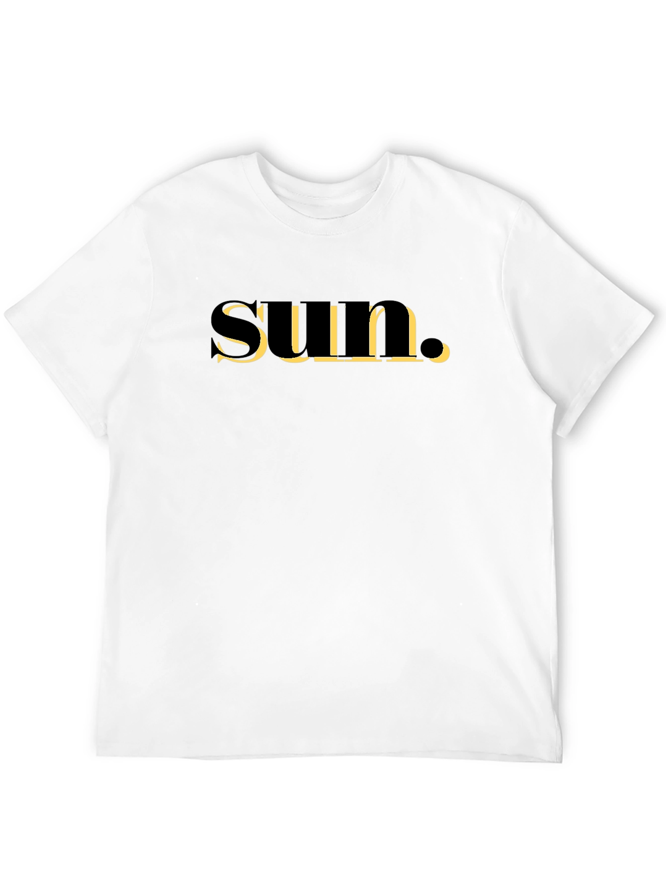 Black Sun Graphic Tee - Black Cotton Blend Casual Shirt view 12