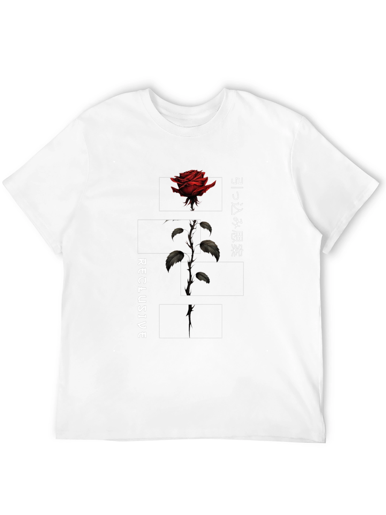 Black Reclusive Rose Graphic Tee - Black view 12