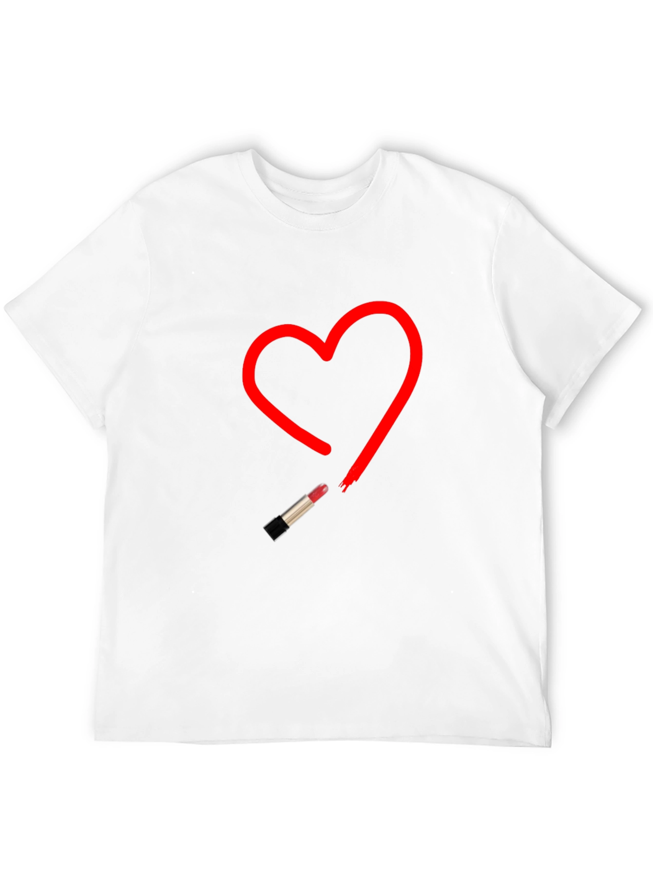 Black Heart Lipstick T-Shirt - Stylish Graphic Tee view 12