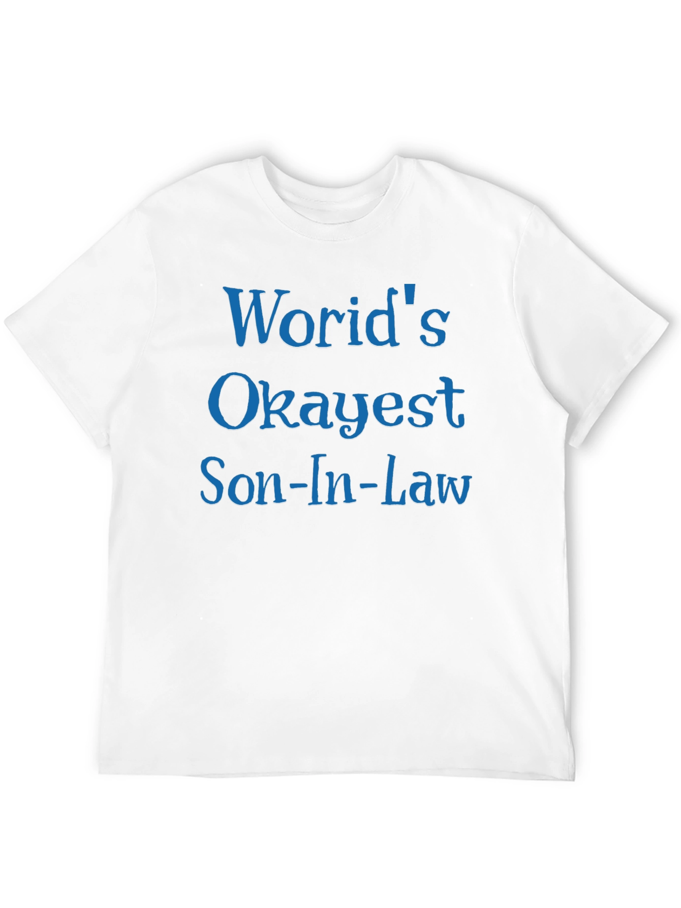 Black World's Okayest Son-In-Law T-Shirt view 12