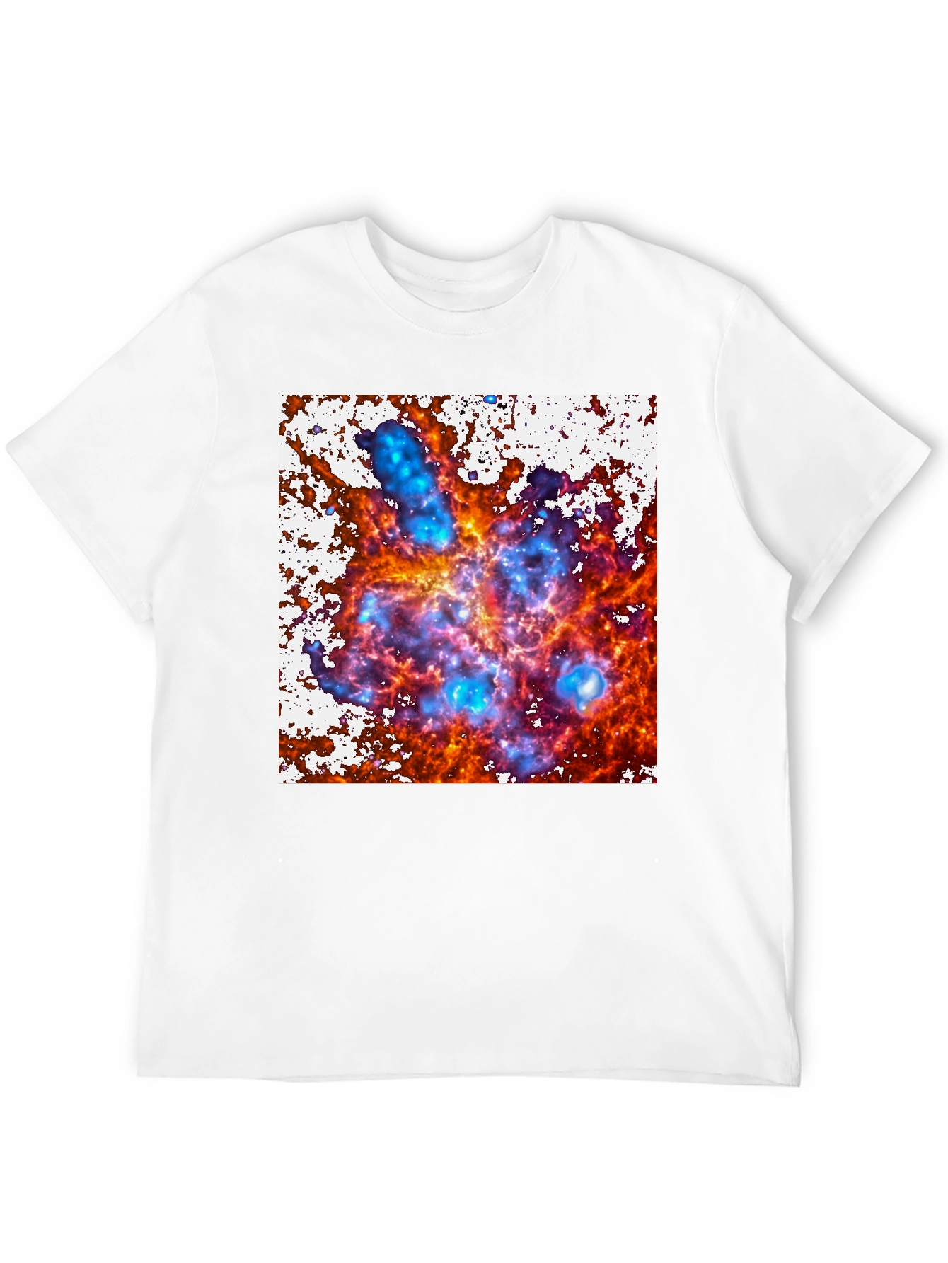 Black Nebula Print T-Shirt view 12