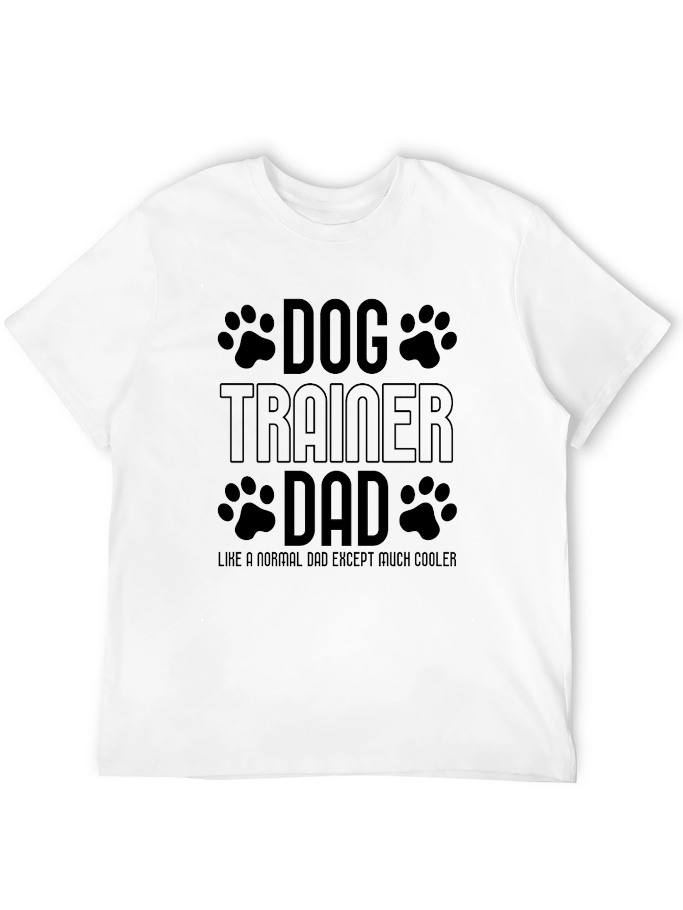 Black Dog Trainer Dad T-Shirt - Cool Father's Day Gift view 12