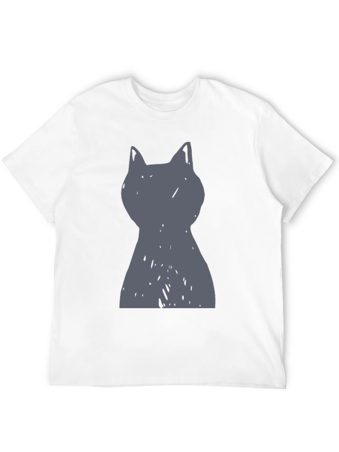 Black Cool Cat Graphic Tee - Men's Black T-Shirt view 12