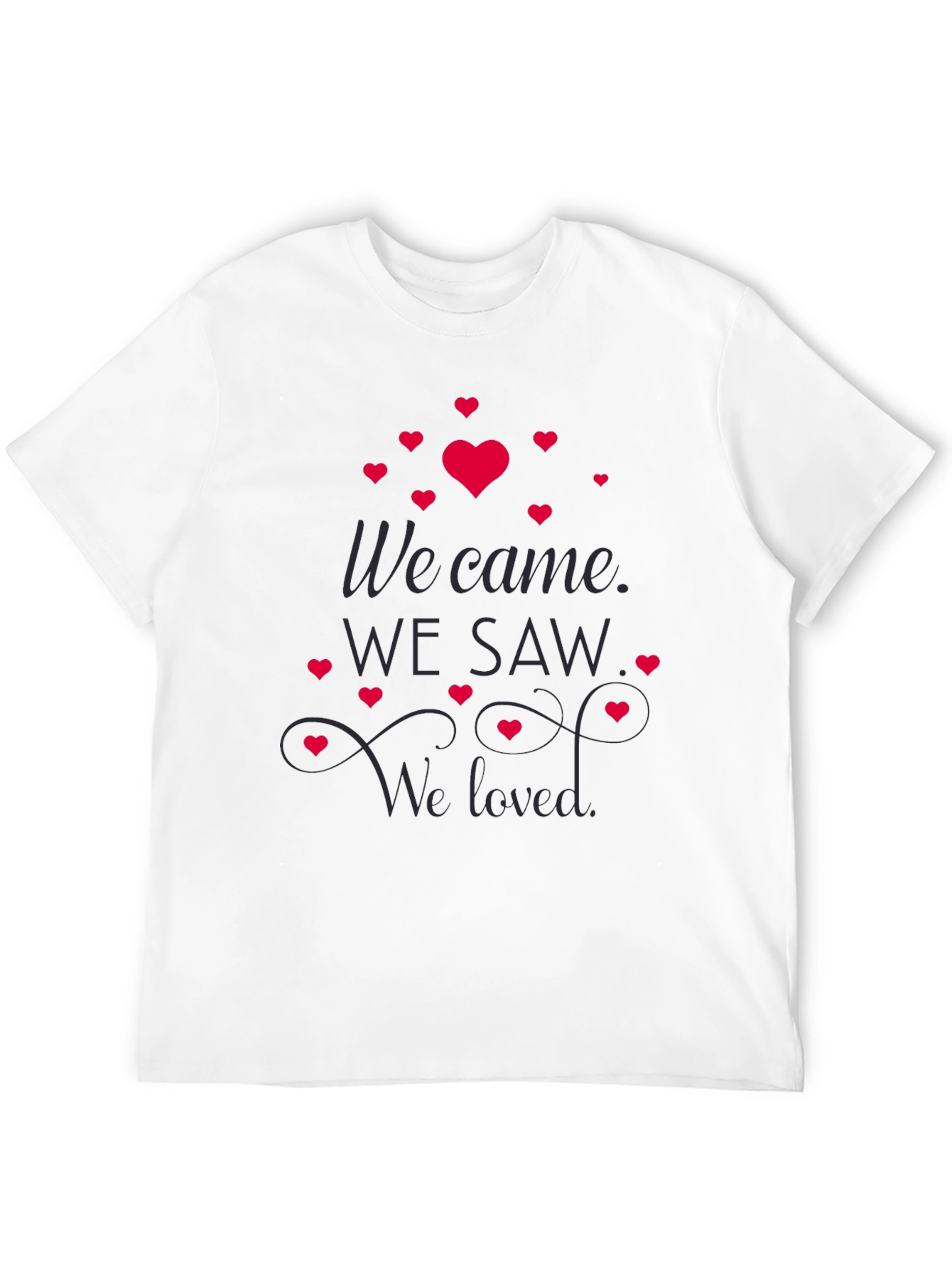 Black We Came We Saw We Loved Black Graphic T-Shirt view 12