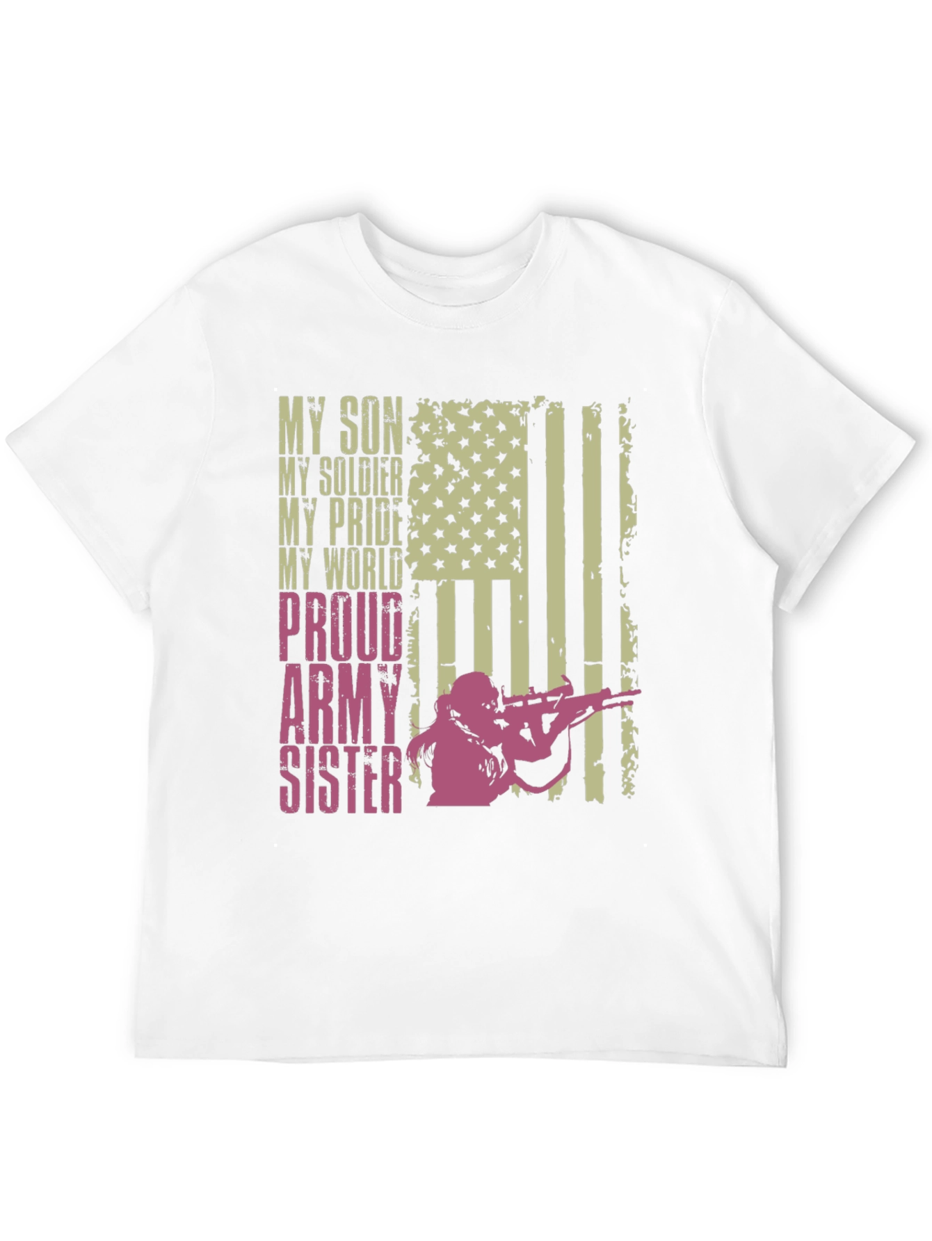 Black Proud Army Sister Graphic Tee view 12