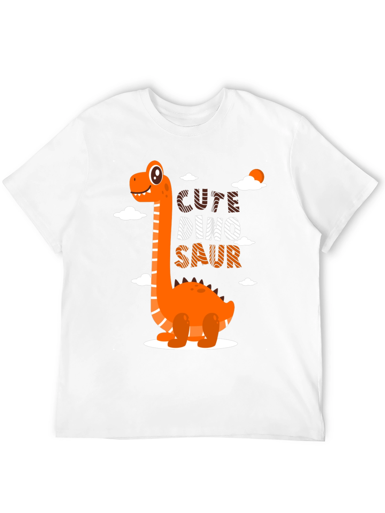 Black Cute Dino-Saur Black Graphic T-Shirt view 12