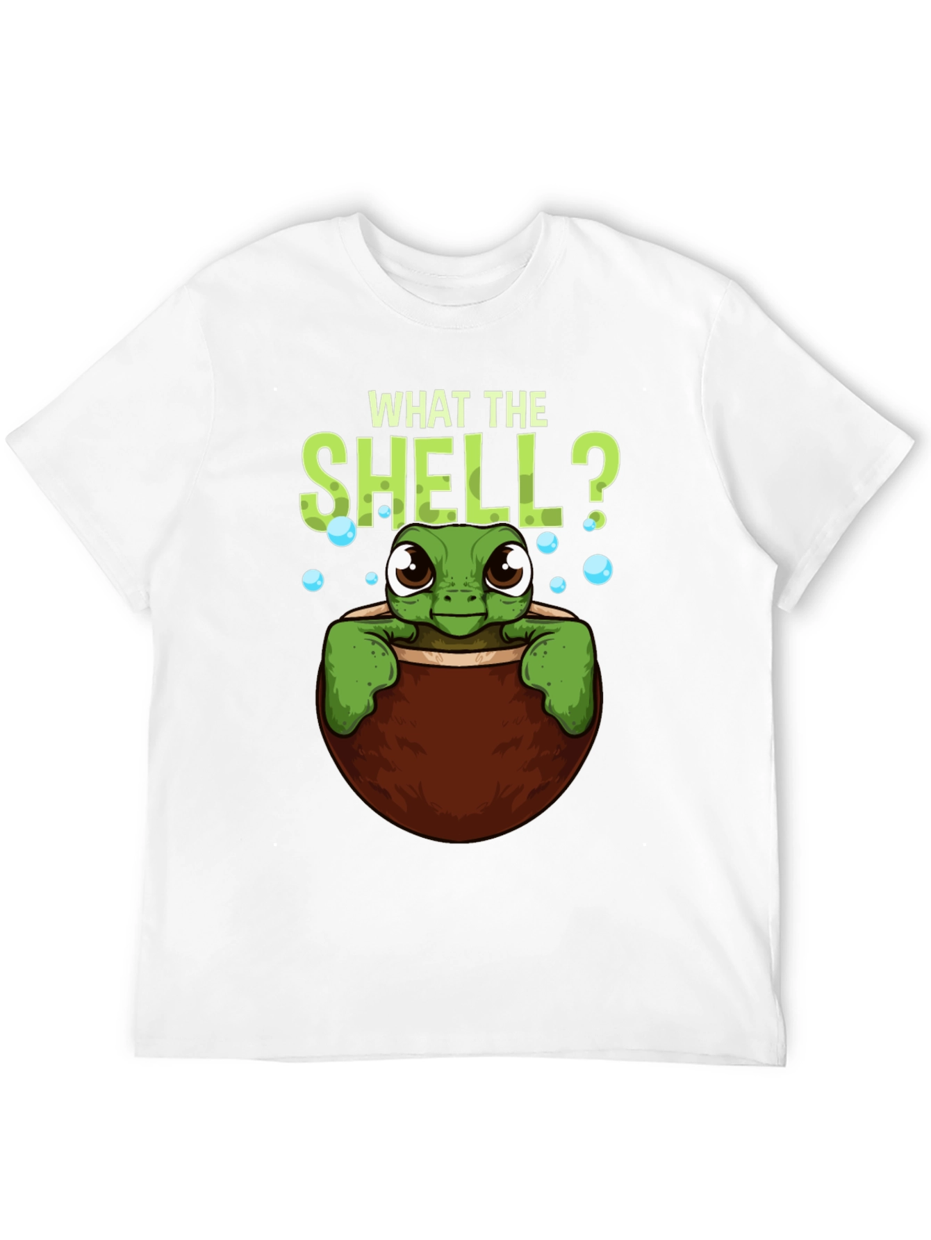 Black What The Shell? Turtle Graphic Tee view 12