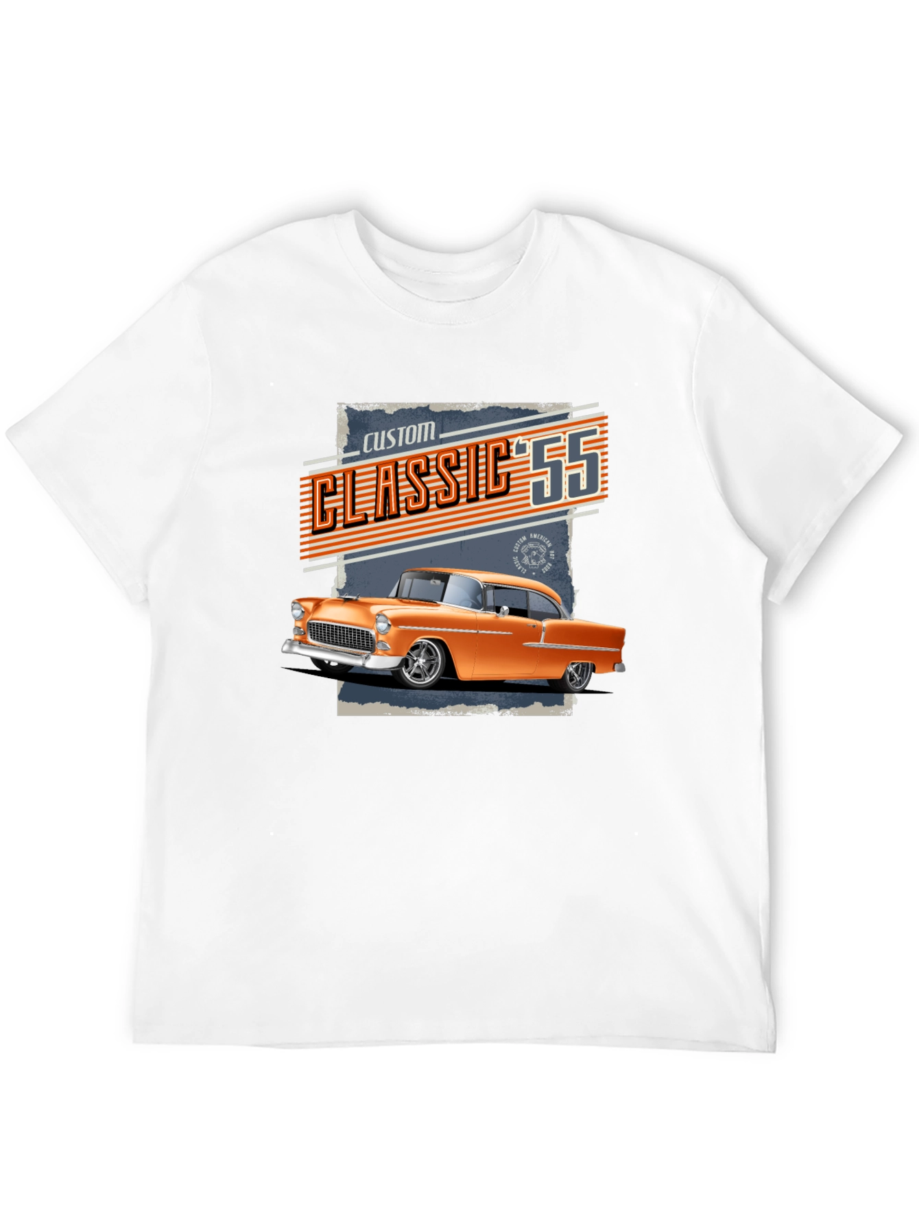 Black Classic '55 Car Graphic T-Shirt view 12