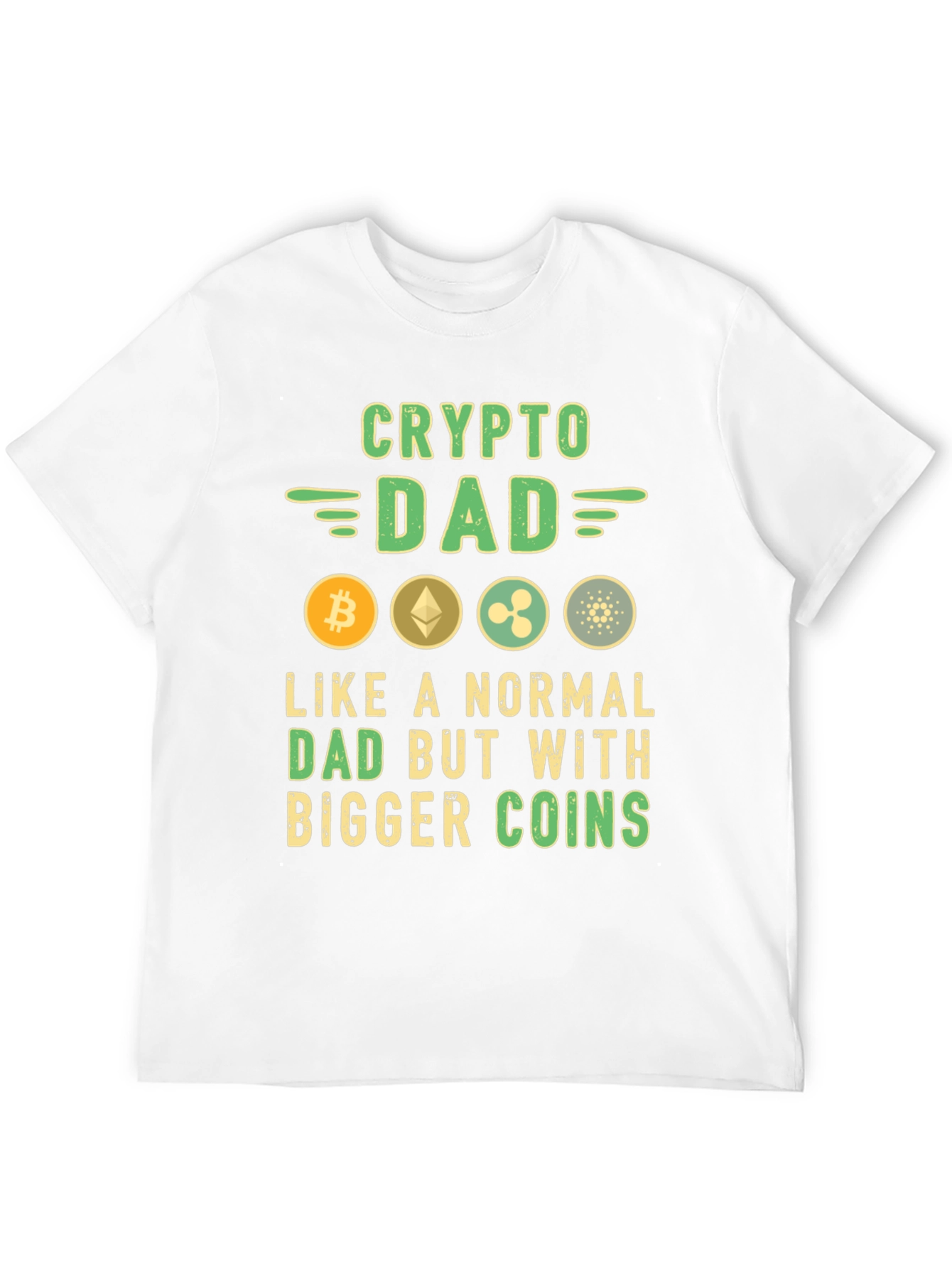 Black Crypto Dad T-Shirt Bitcoin Ethereum Ripple Cardano view 12