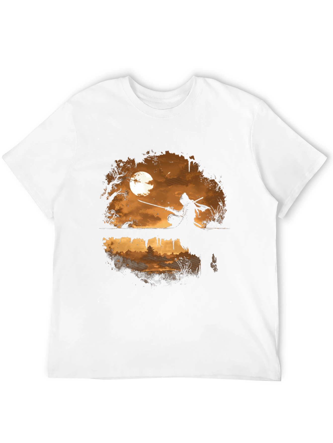 Black Ninja Moon T-Shirt - Unique Graphic Tee for Anime & Gaming Fans view 12