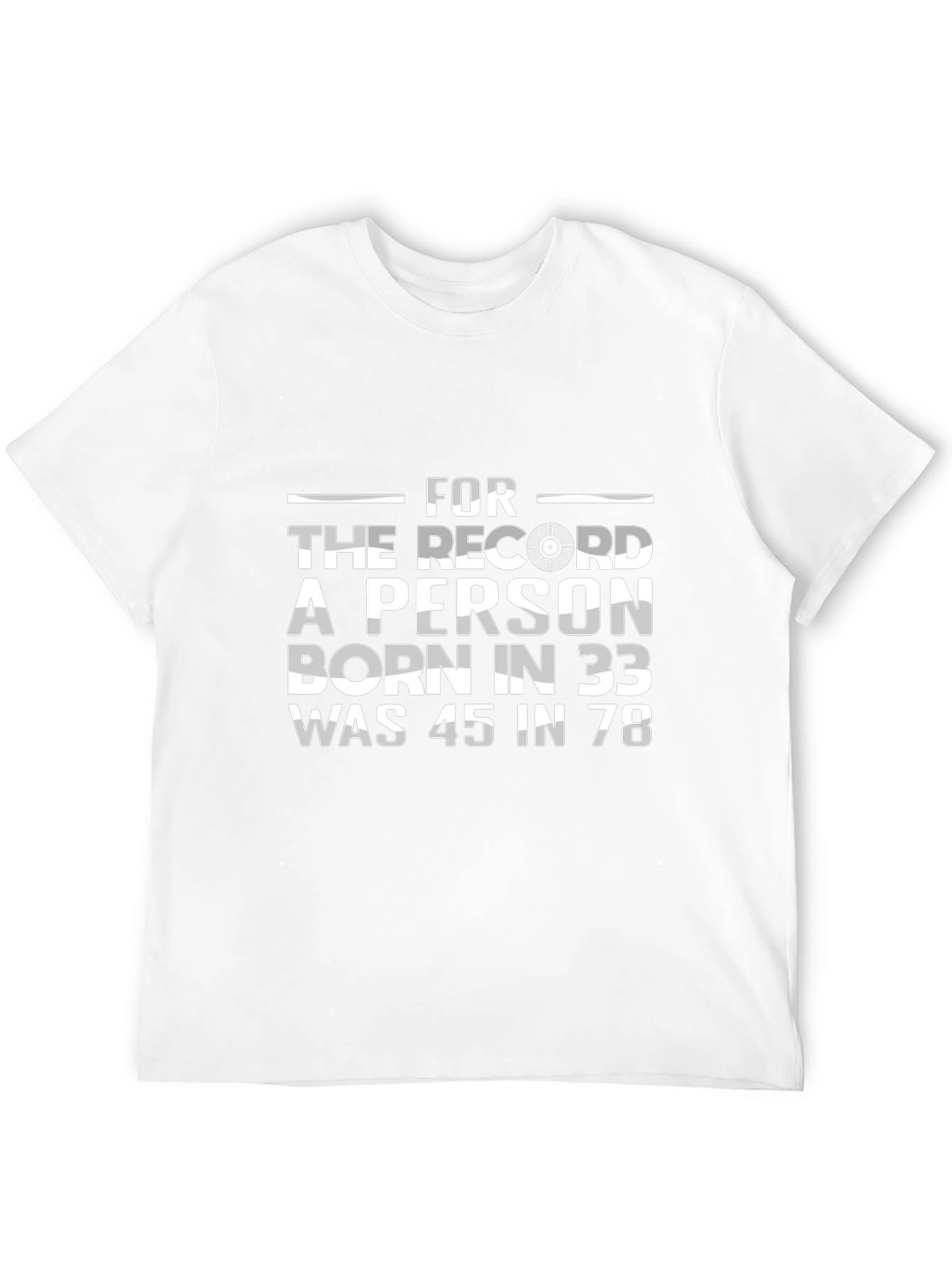 Black Funny Birthday Year T-Shirt - "Born in 33 Was 45 in 78" view 12