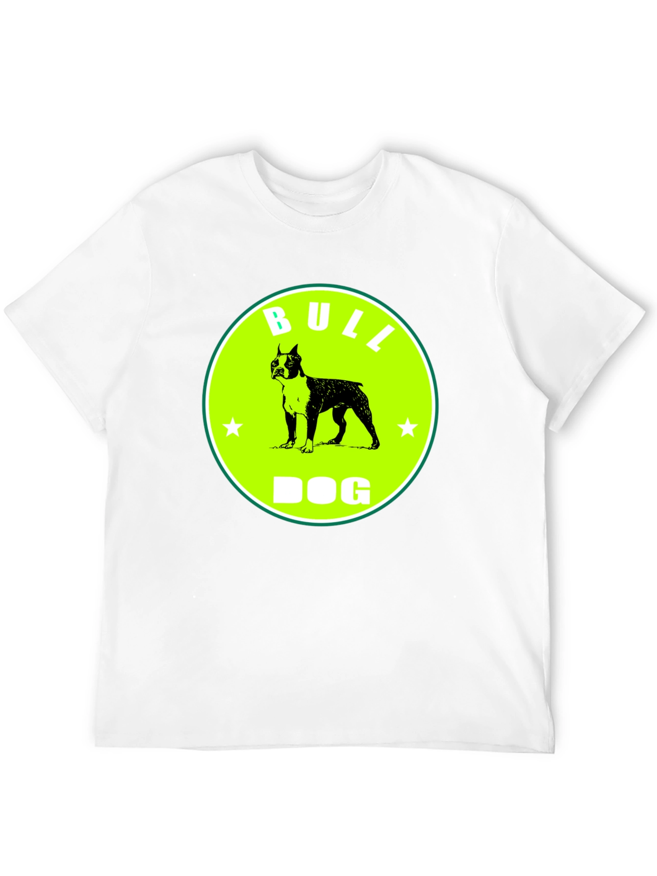 Black Bull Dog Graphic Tee - Novelty T-Shirt view 12