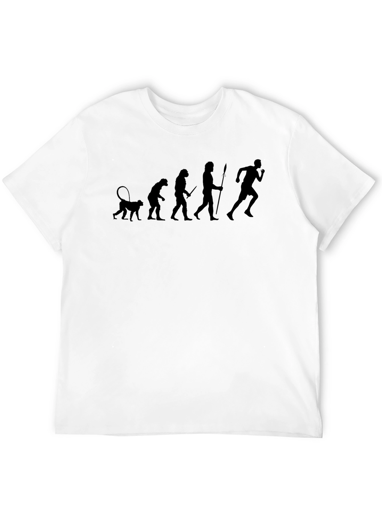 Black Evolution of Running Black T-Shirt view 12