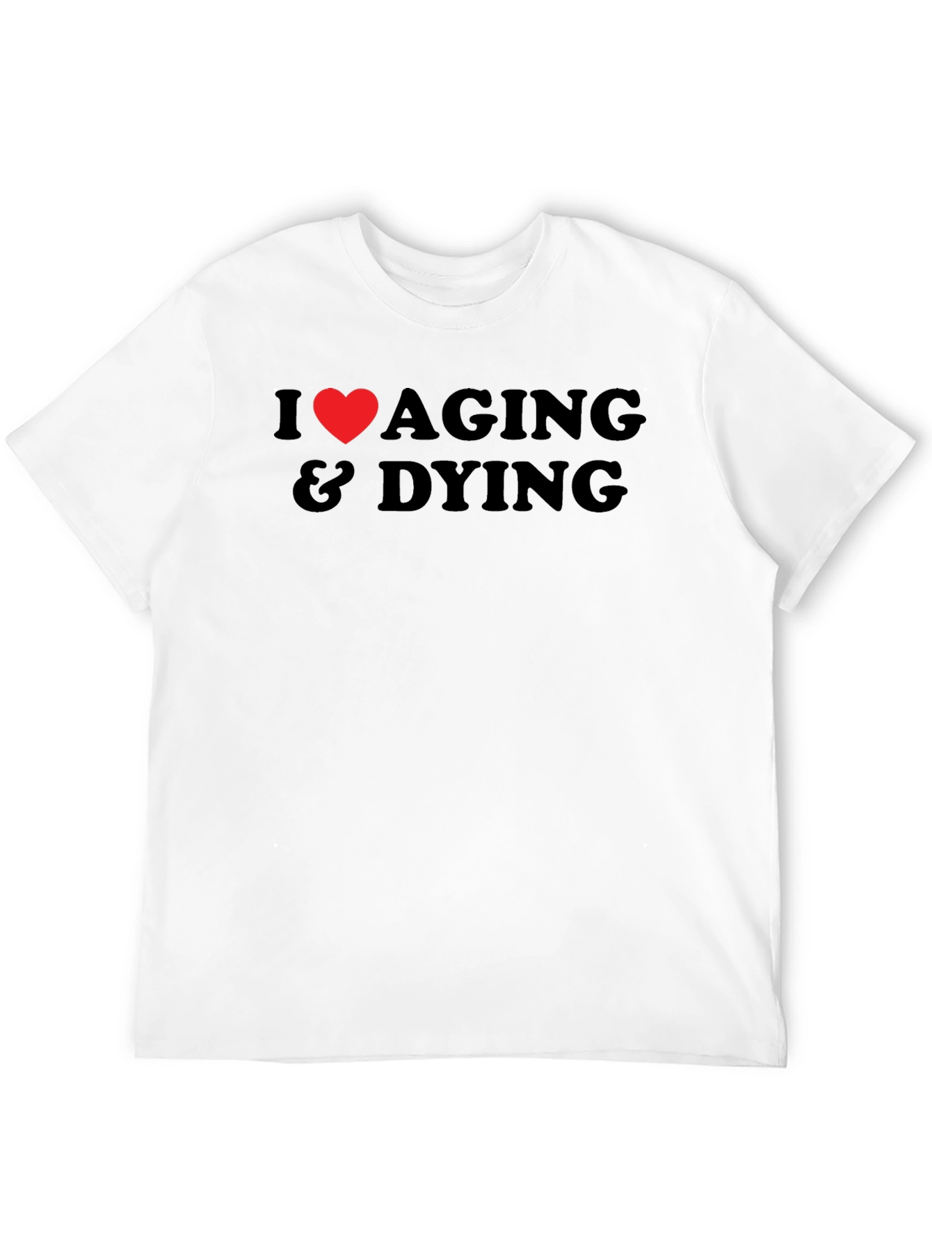 Black I Heart Aging & Dying Graphic T-Shirt view 12