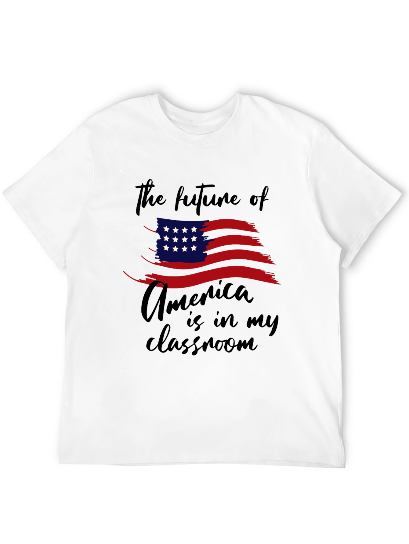 Black The Future of America T-Shirt view 12
