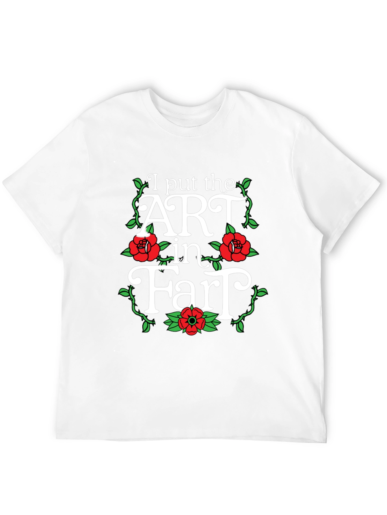 Black I Put the ART in Fart T-Shirt view 12