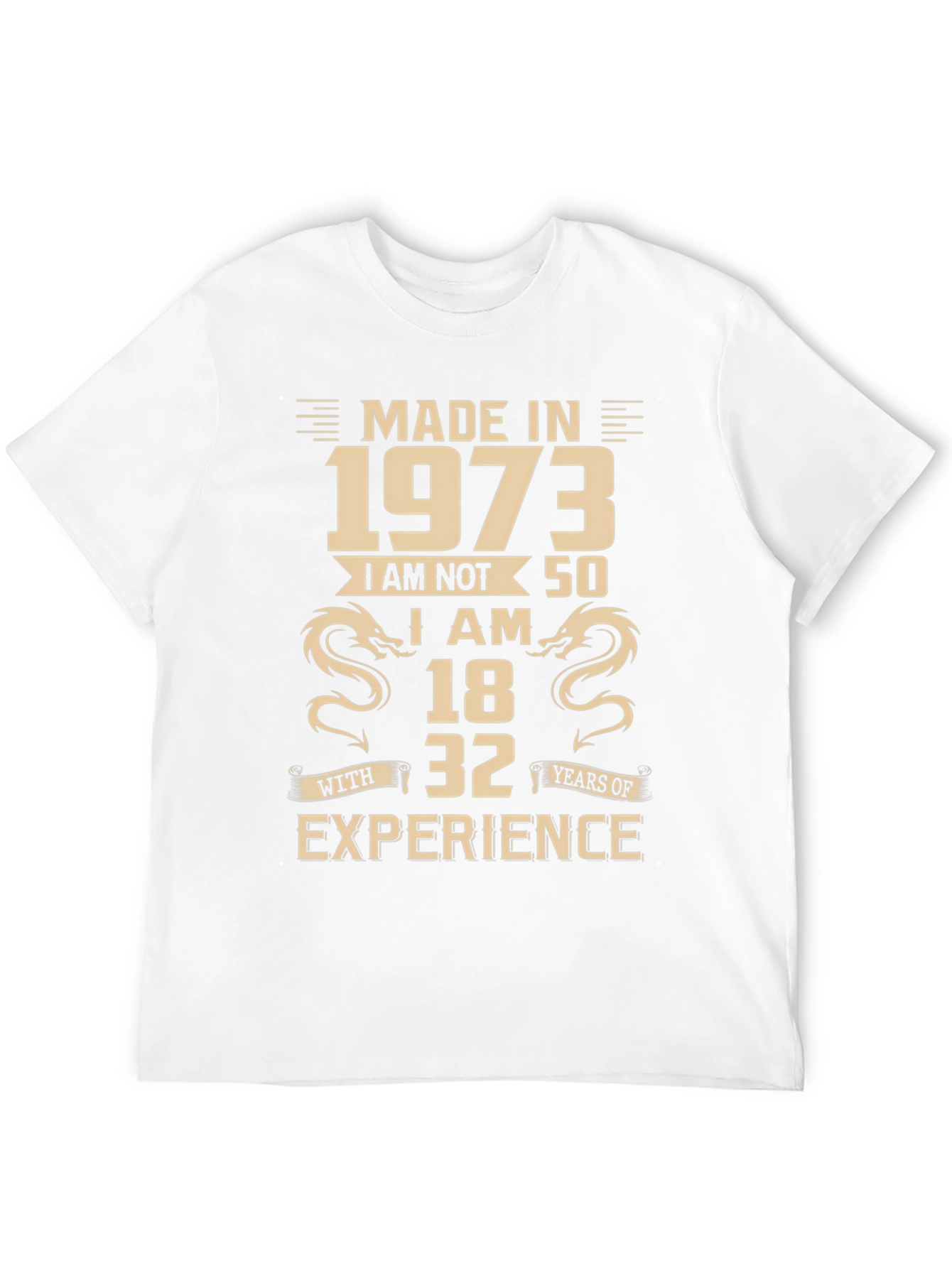 Black Made in 1973 Funny Birthday T-Shirt view 12