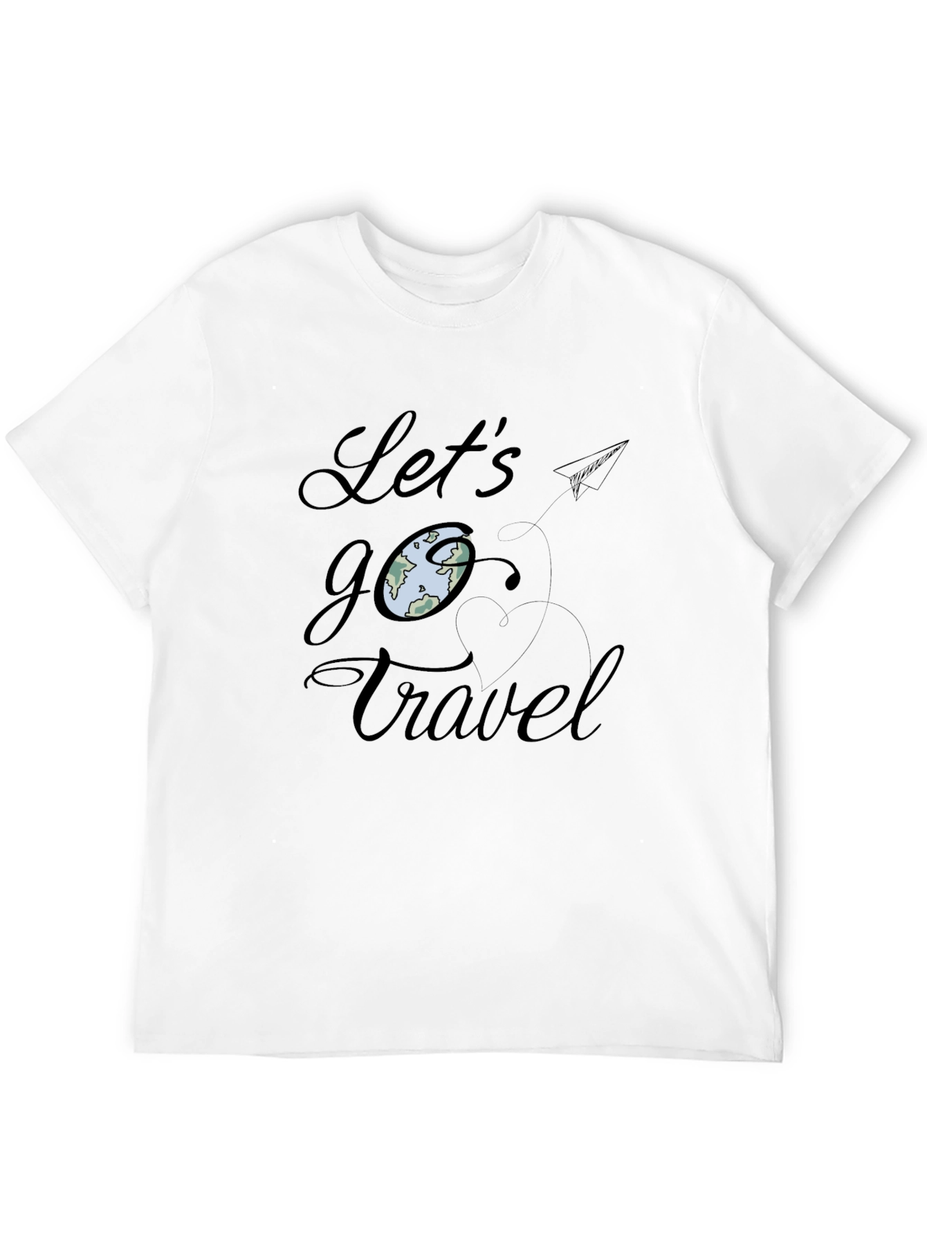 Black Let's Go Travel Black Graphic Tee view 12