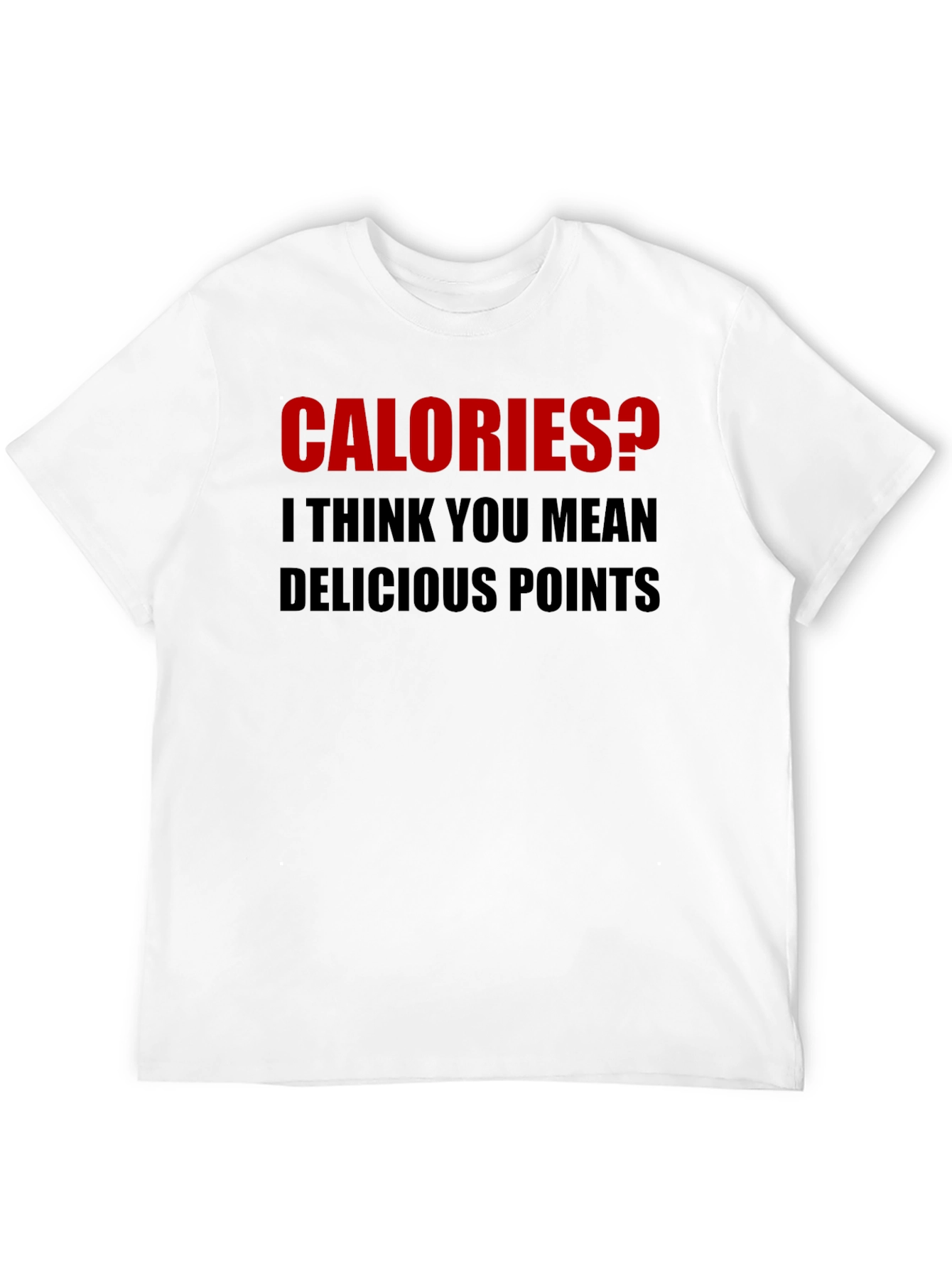 Black Calories? Delicious Points Graphic Tee - Funny Foodie Shirt view 12