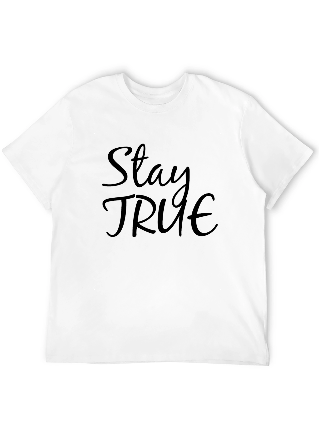 Black Stay True Black Graphic Tee - Stylish Men's T-Shirt view 12