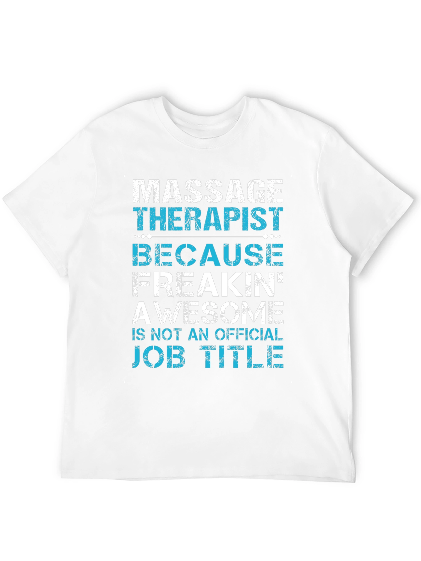 Black Massage Therapist Funny Job Title Graphic Tee view 12