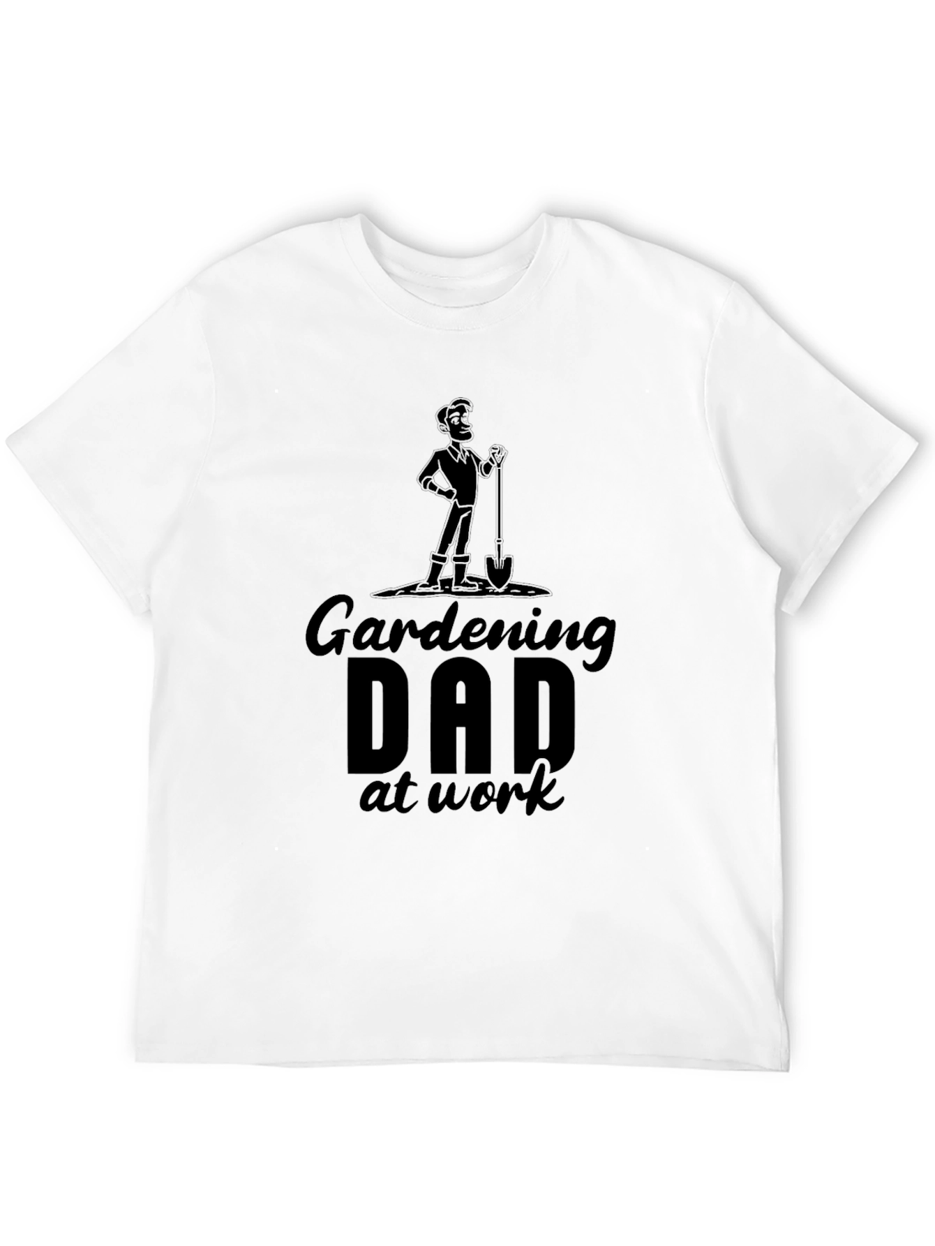 Black Gardening Dad T-Shirt - Black Graphic Tee view 12