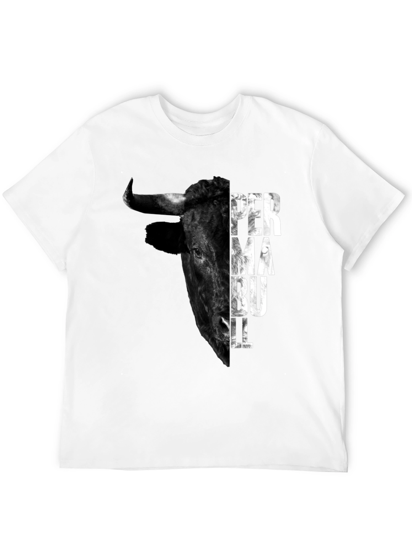 Black Perma Bull Black Graphic T-Shirt view 12