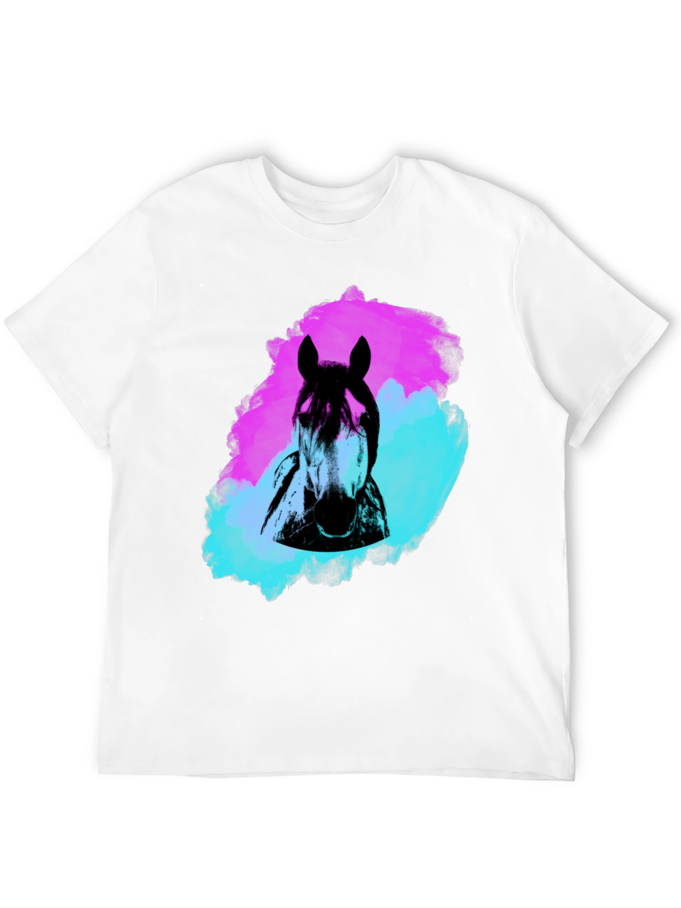 Black Horse Graphic Tee - Artistic Style view 12