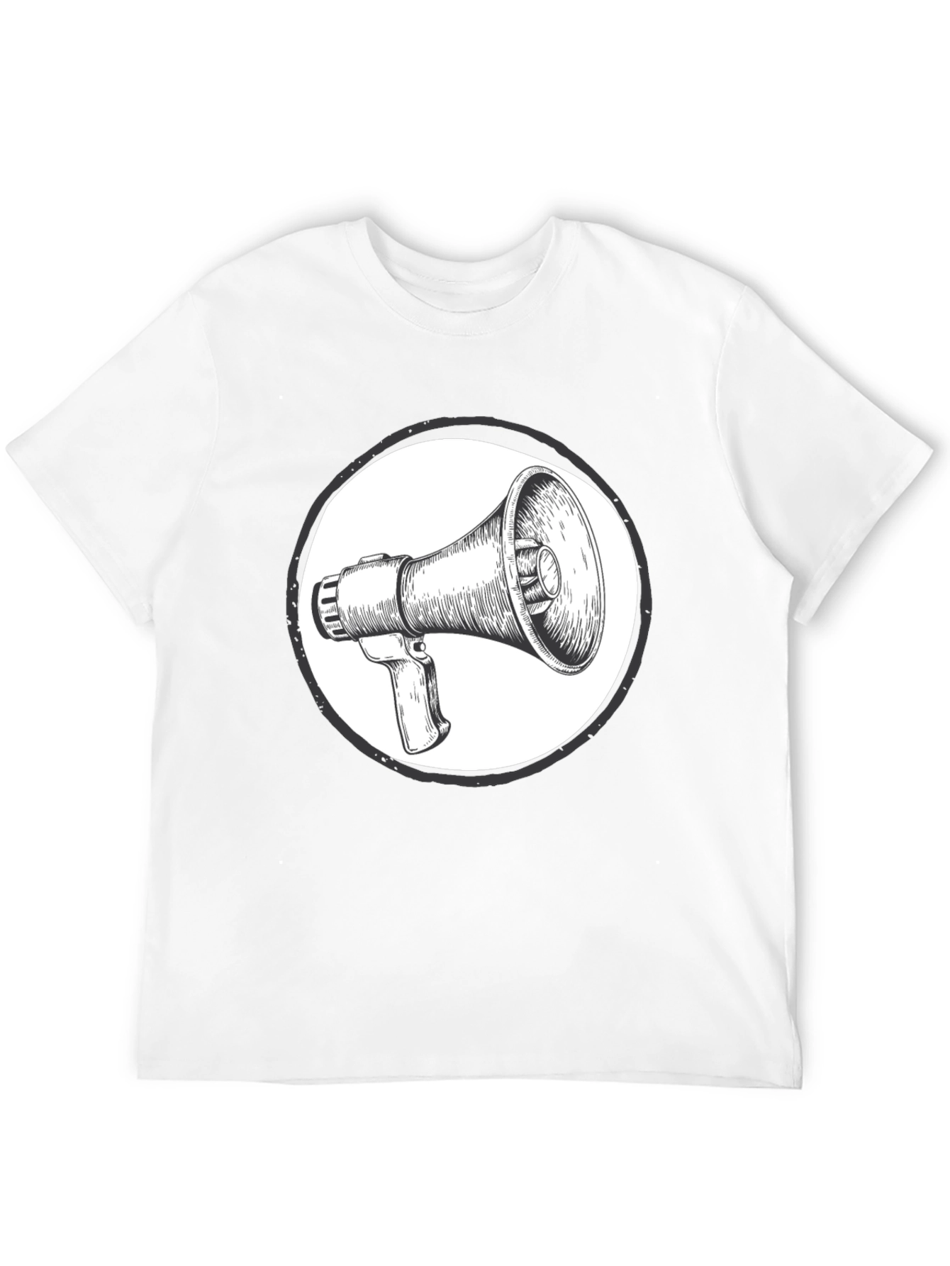 Black Megaphone Graphic Tee - Speak Up! view 12