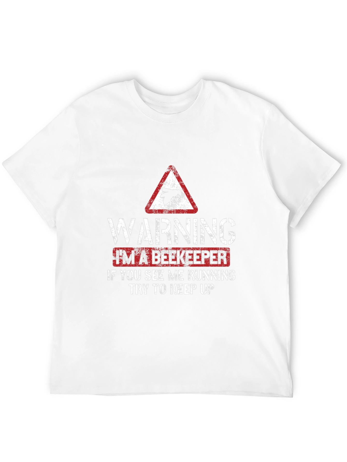 Black Warning Beekeeper T-Shirt view 12