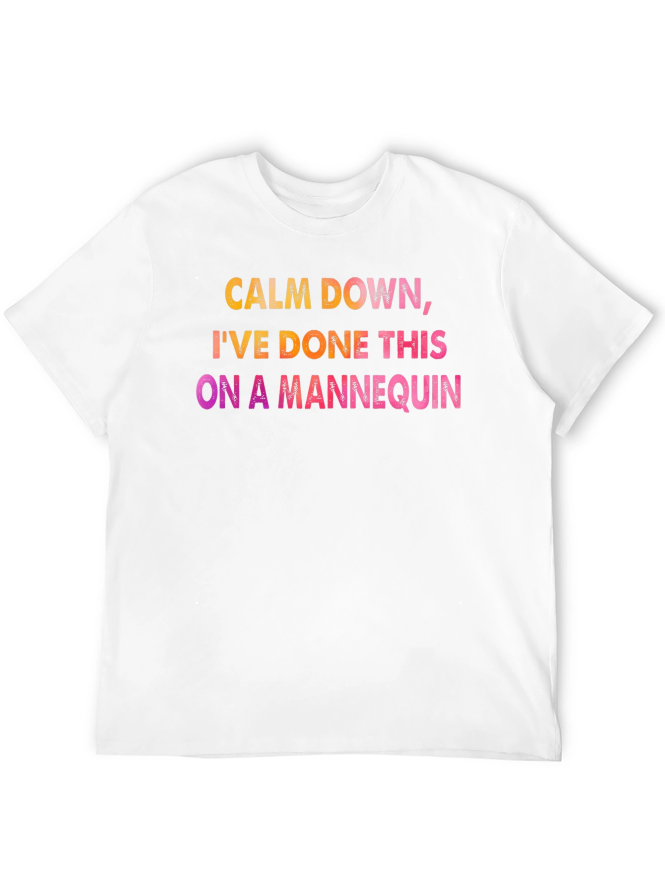 Black Calm Down Mannequin Tee view 12