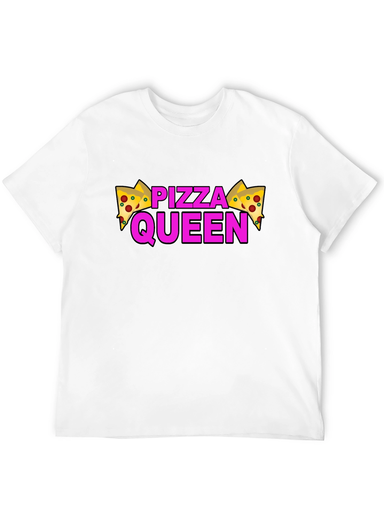 Black Pizza Queen Graphic T-Shirt - Black view 12