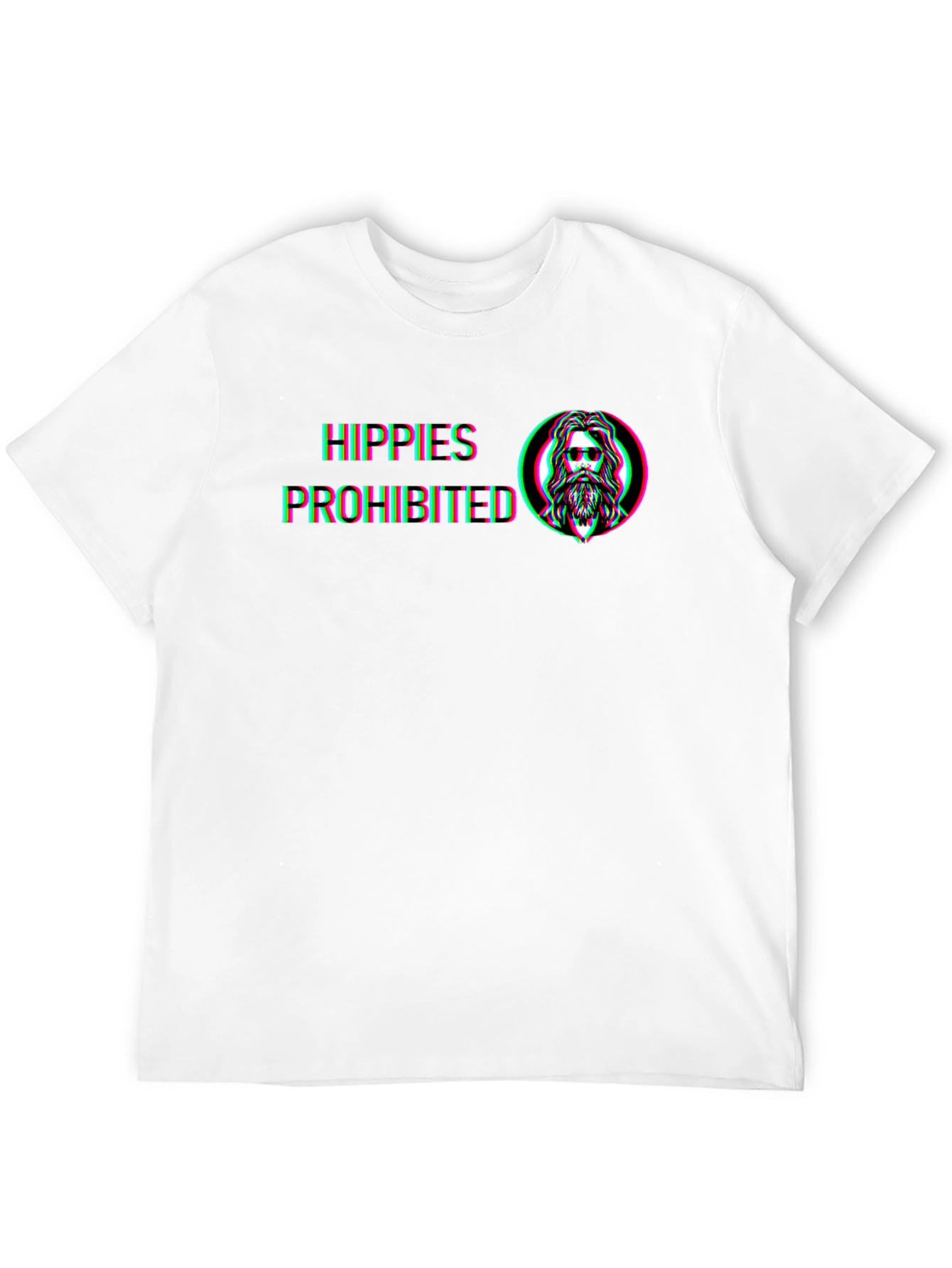 Black Hippie's Prohibited Graphic Tee - Black T-Shirt view 12