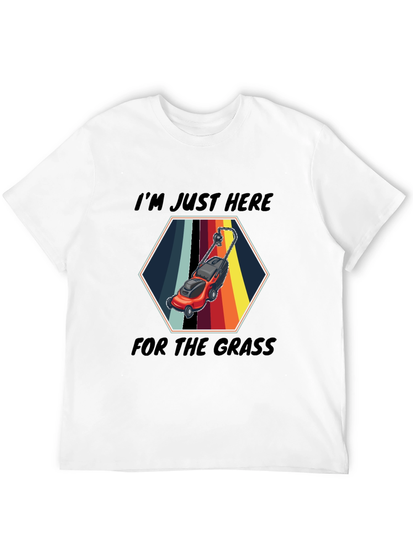 Black I'm Just Here for the Grass T-Shirt view 12