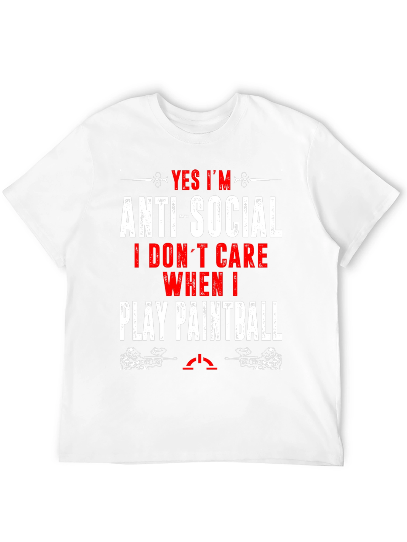 Black Anti-Social Paintball T-Shirt - Play Anytime! view 12