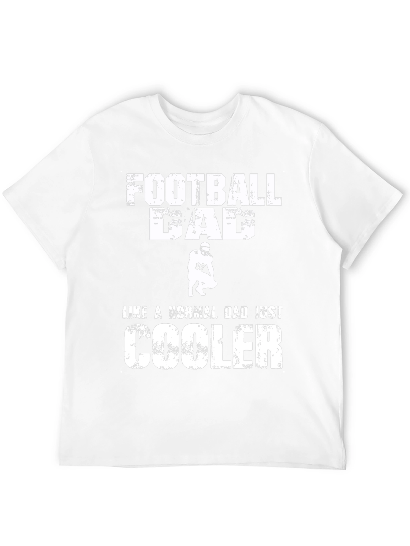 Black Football Dad T-Shirt - Cooler Than Normal view 12