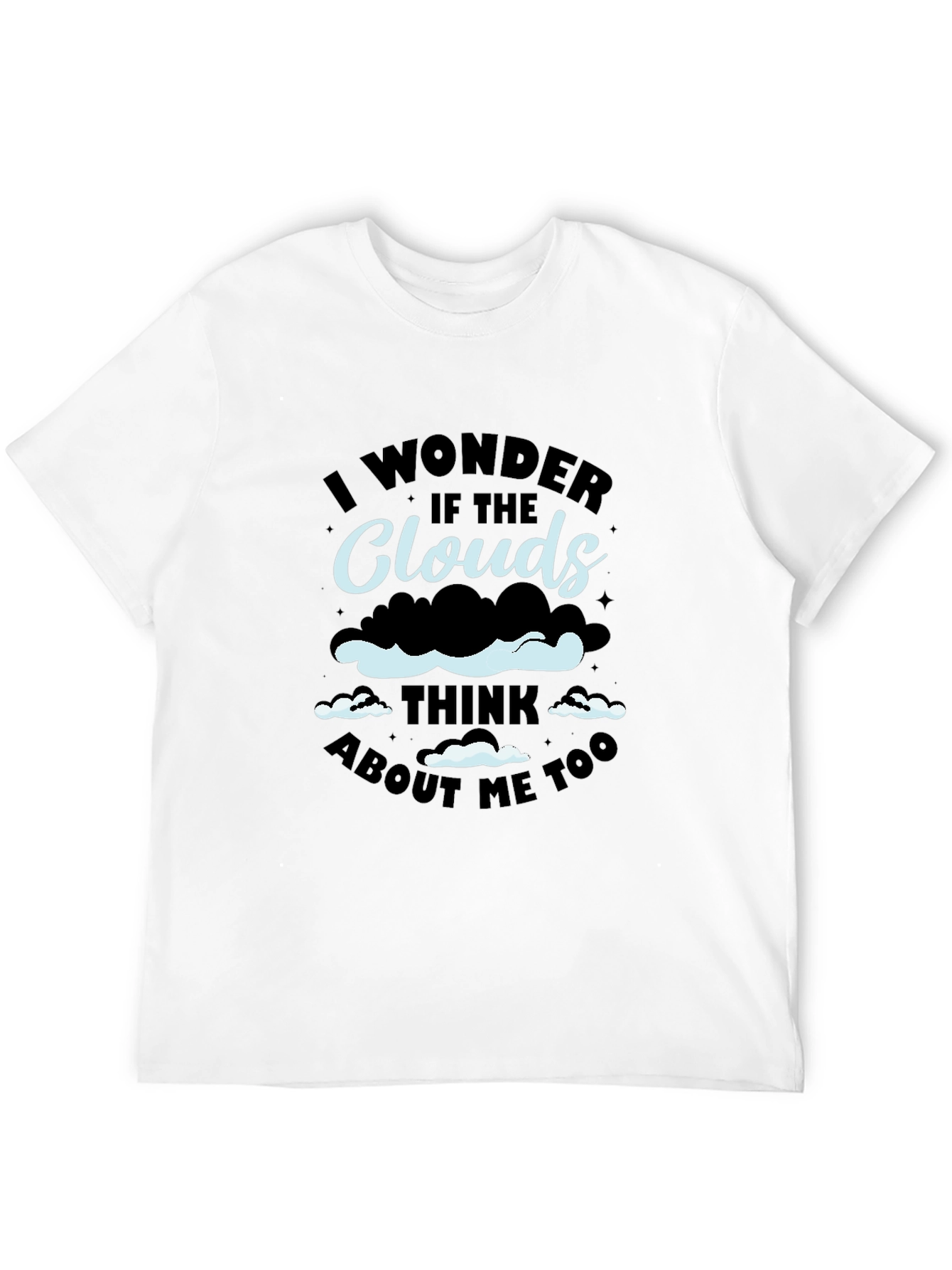 Black Cloud Thinking Graphic Tee - Unique Design view 12