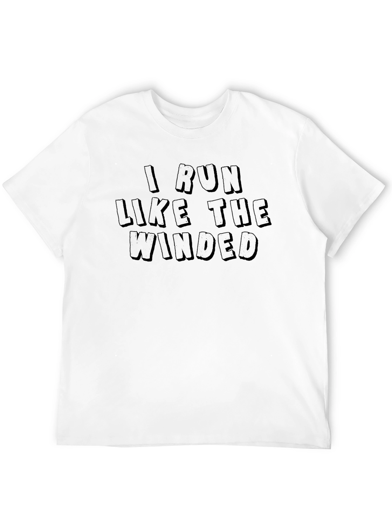 Black I Run Like the Winded Men's T-Shirt view 12