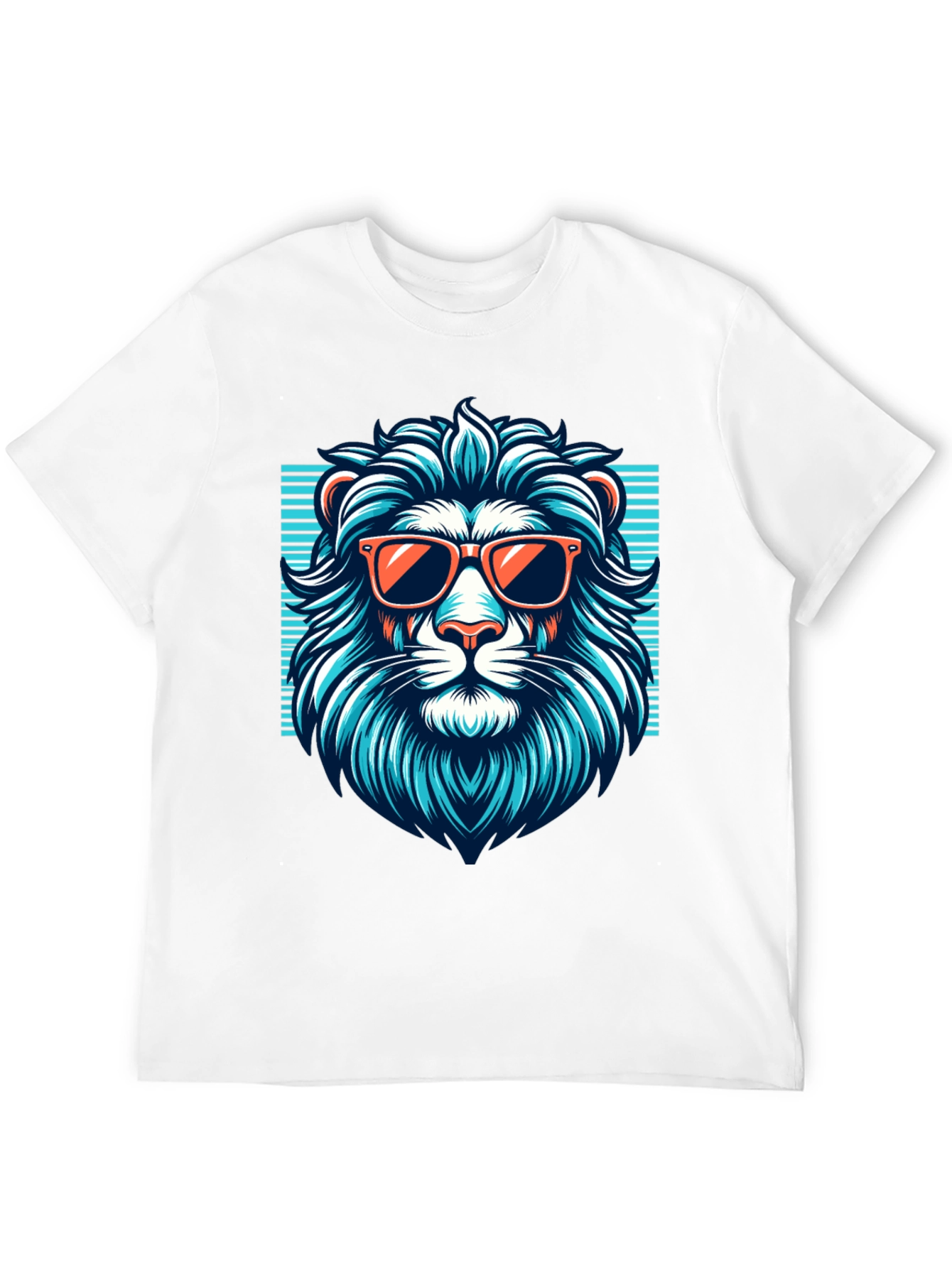 Black Cool Lion Graphic Tee - Black T-Shirt view 12