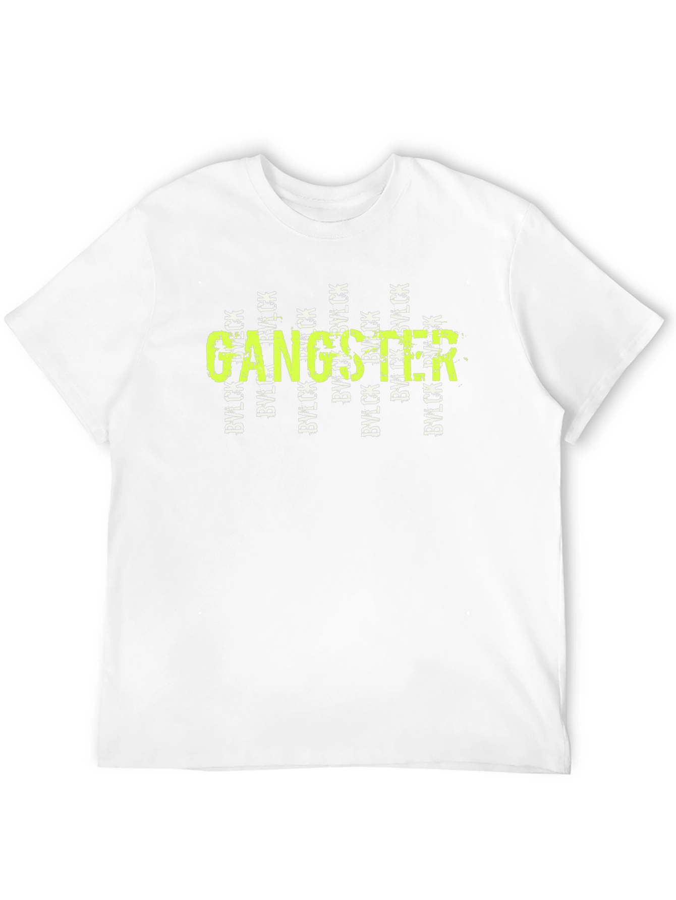 Black Gangster Graphic Print Black T-Shirt view 12