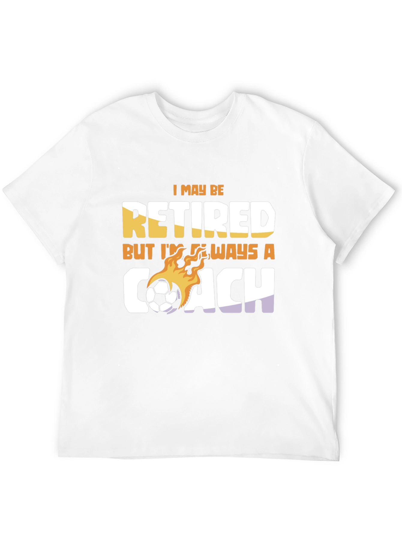 Black Retired Soccer Coach T-Shirt - Always A Coach view 12