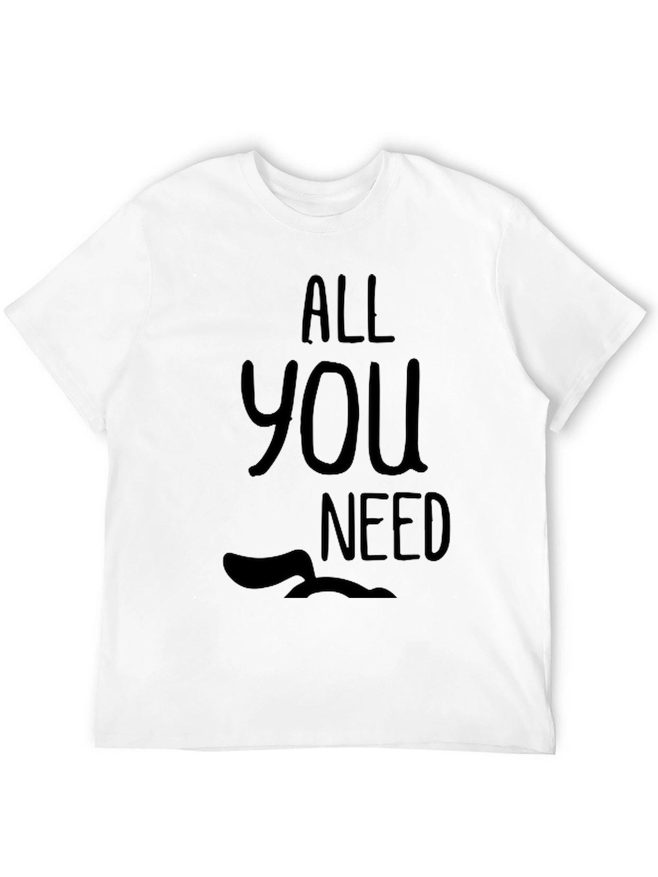 Black All You Need is Bass T-Shirt - Unisex view 12