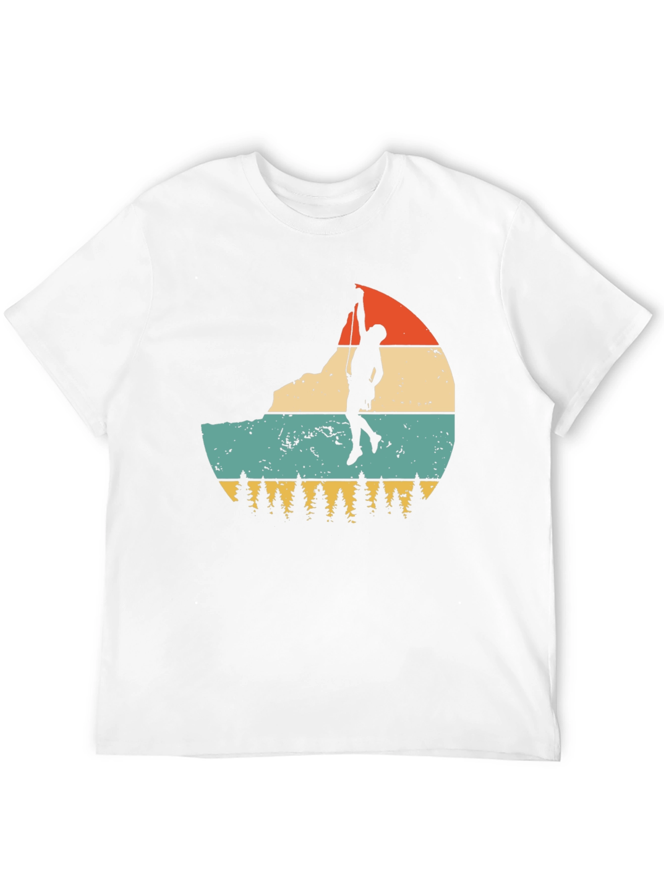 Black Vintage Rock Climber T-Shirt view 12