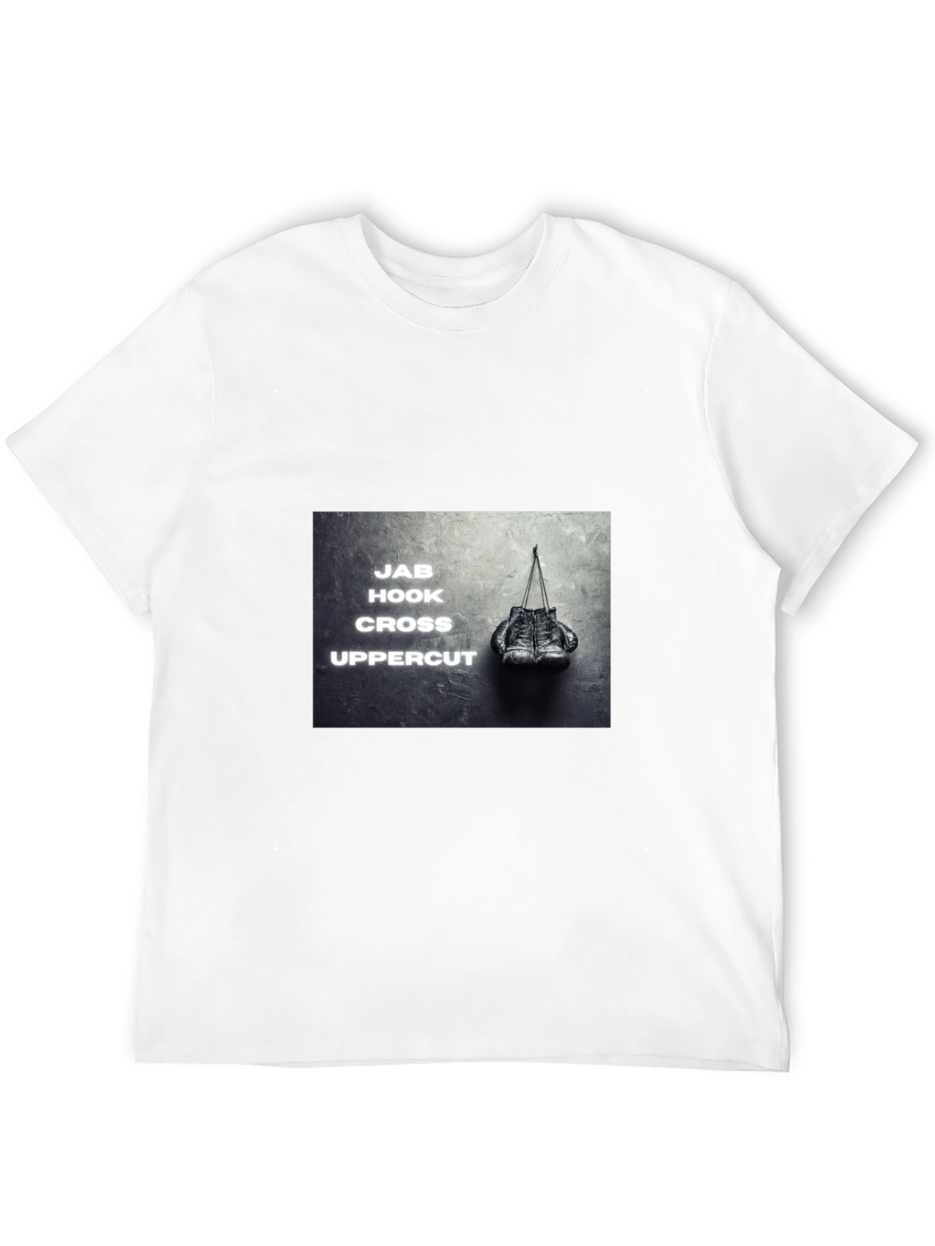 Black Boxing Moves Graphic Black T-Shirt view 12