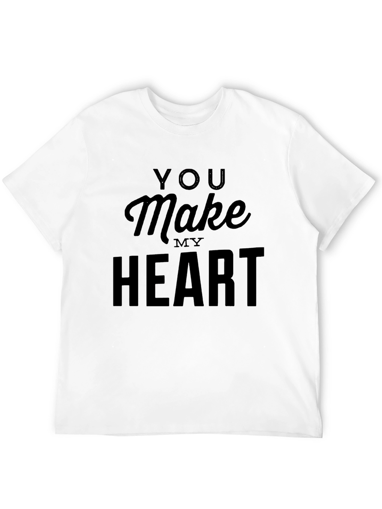 Black You Make My Heart Black Graphic Tee view 12