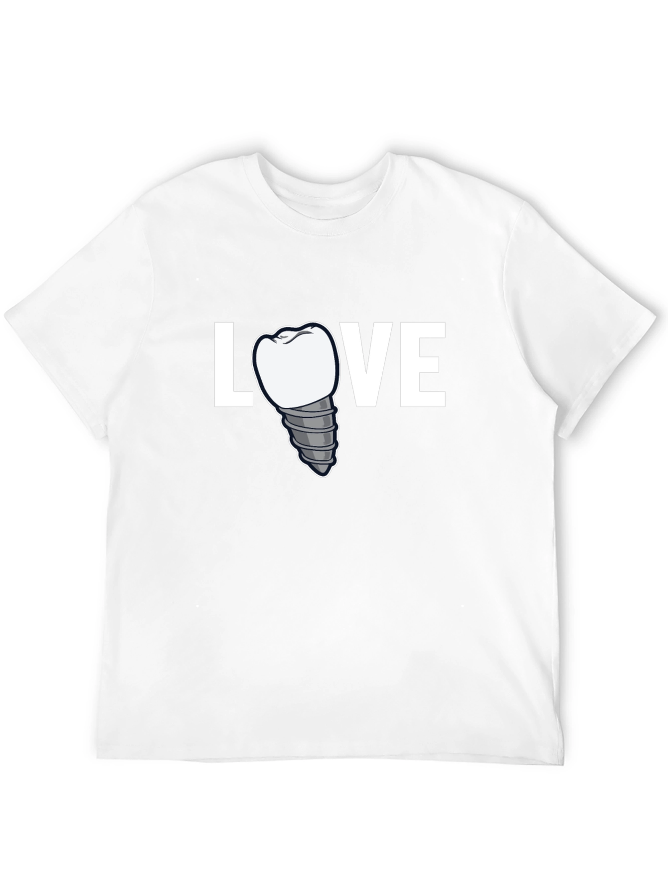 Black Love Dental Implant T-Shirt - Dentist Gift view 12